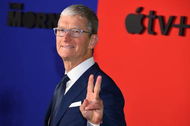 Apple chief executive Tim Cook announced that the technology giant is committing $100m to a new Racial Equity and Justice Initiative to be led by executive Lisa Jackson. Photo: AFP    