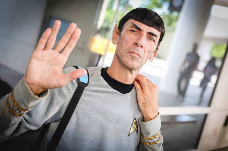Cosplayer dressed as Spock. Getty Images