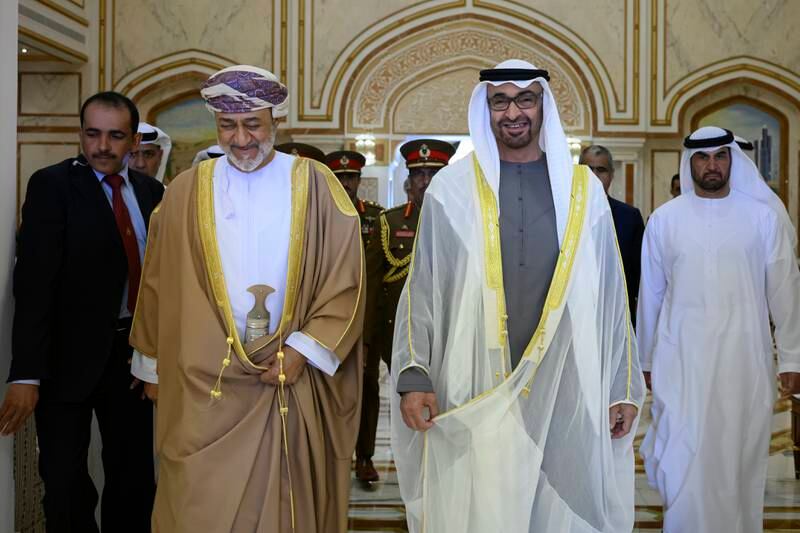 Sheikh Mohamed and Sultan Haitham 