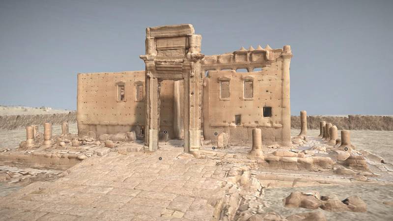 The 3D image of The Temple of Bel. Arc/k Project