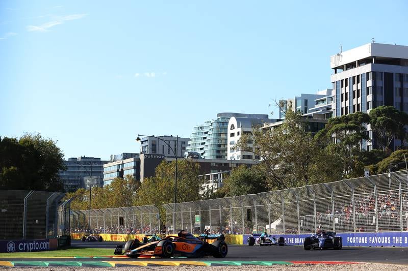 McLaren driver Daniel Ricciardo during the Formula One Australian Grand Prix. Getty