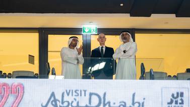 An image that illustrates this article Sheikh Khaled meets NBA commissioner ahead of Abu Dhabi Games - in pictures