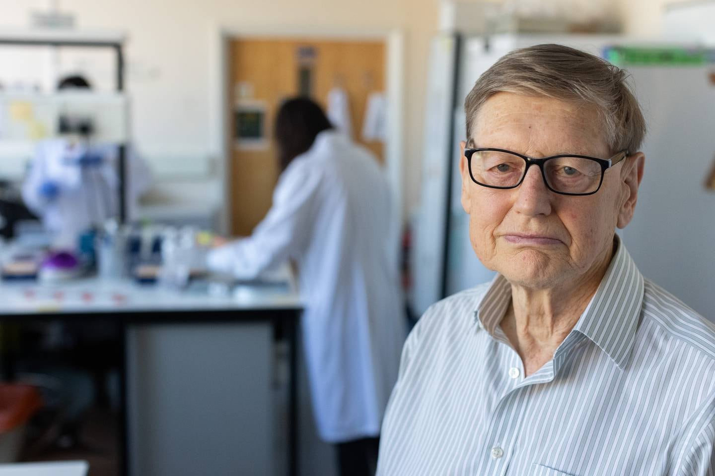 Prof Sir Stephen Bloom, executive chairman of Zihipp, is developing peptide hormones to treat the global pandemic of obesity. Mark Chilvers for The National 