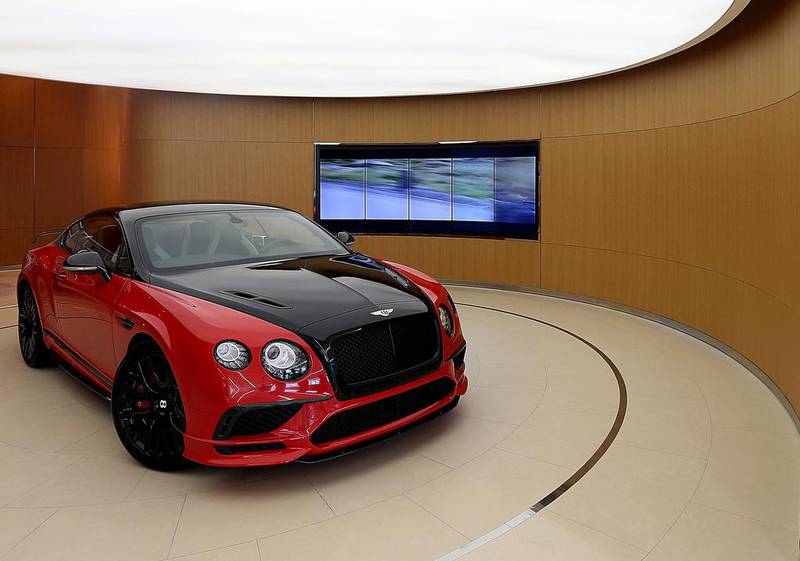 Exterior view of the Bentley Continental Supersports car. Satish Kumar / The National