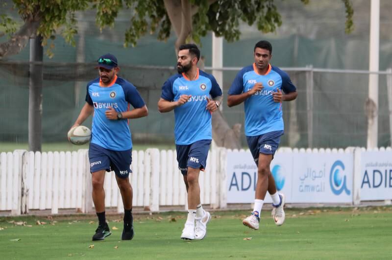 Virat Kohli and teammates train at the ICC Academy.
 

