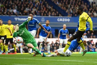 EVERTON RATINGS: Jordan Pickford – 9: Quiet first half where Chelsea failed to register shot on target. Magnificent second-half show. Superb stop on goalline to deny Azpilicueta a leveller, then blocked Rudiger’s strike with his face minutes later. Other good saves from Loftus-Cheek's strike and Kovacic. Getty