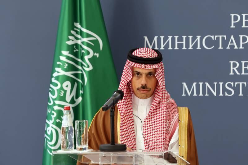Saudi Arabia's Minister of Foreign Affairs, Prince Faisal bin Farhan Al Saud, said Opec+ members acted 'responsibly' in their decision to cut oil production by two million barrels per day. EPA / Andrej Cukic