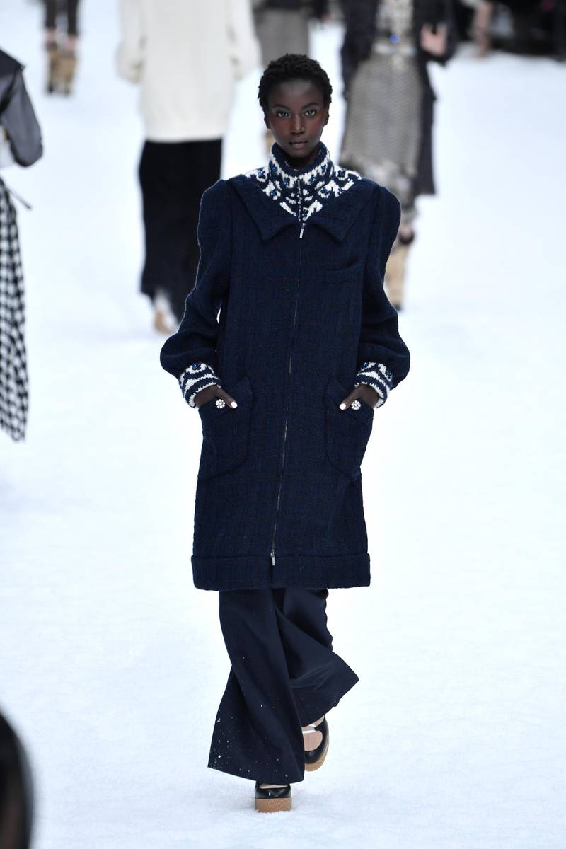 Karl Lagerfeld's last collection for Chanel Fall/Winter 2019/20 women's collection at Paris Fashion Week. Photo: Getty