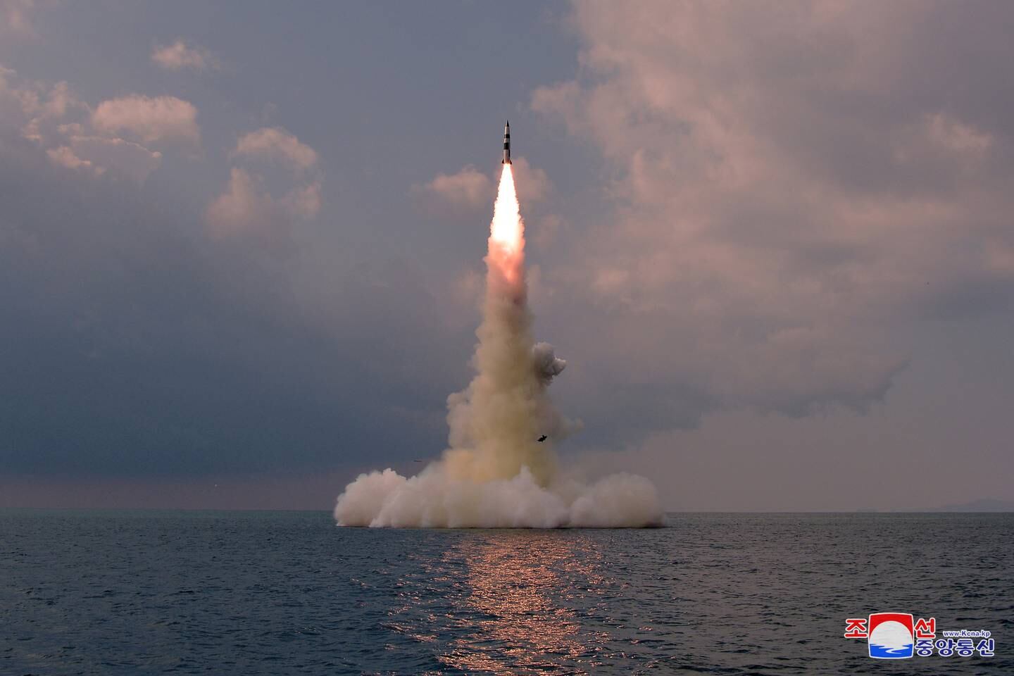 North Korea test-fire a new submarine-launched ballistic missile at an undisclosed location on October 19. The country has been subject to UN sanctions since 2006 over its nuclear and ballistic missile programmes. EPA
