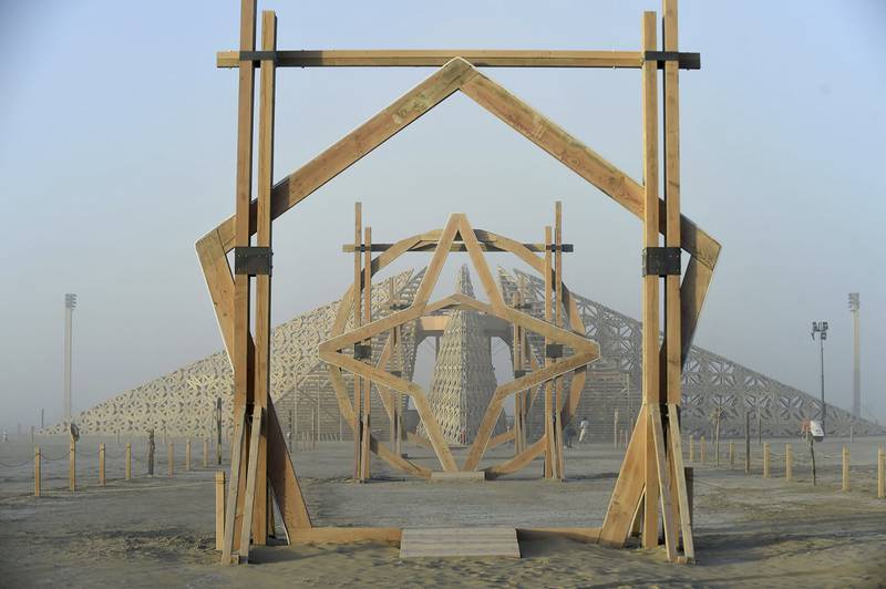 An art installation at Burning Man, near Gerlach, Nevada. All photos: AP