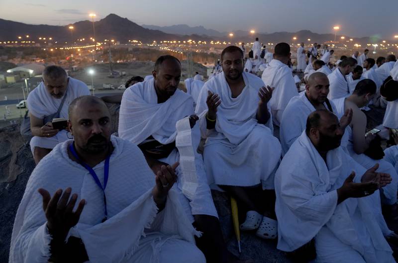 Pilgrims were due to listen to a Friday prayer sermon at the Masjid Nimrah on the grounds of Arafat. AP