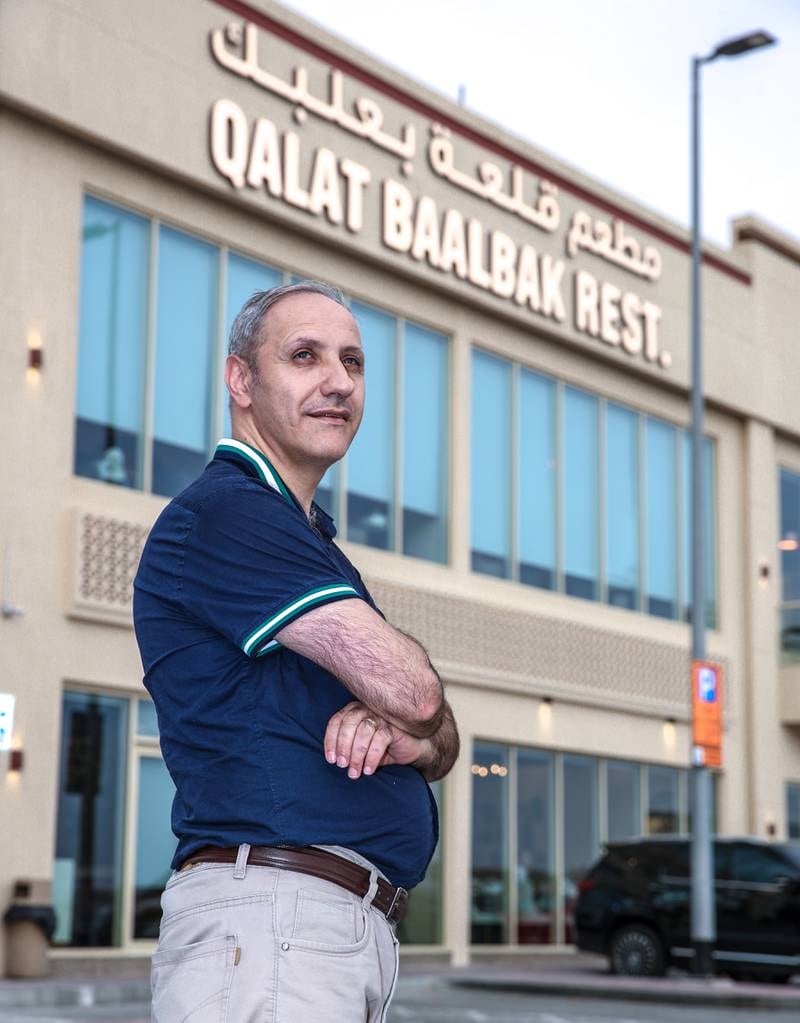 Charbel Khalil, manager of Qalat Baalbak restaurant. Victor Besa / The National