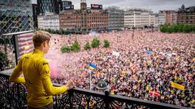 Tour de France winner Jonas Vingegaard greeted by tens of thousands of fans in Denmark