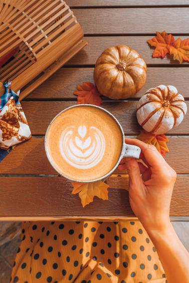 Pumpkin spiced latte is a popular autumnal drink at Starbucks. Unsplash