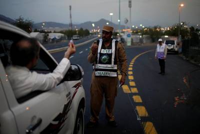 Saudi security on duty. Suhaib Salem / Reuters