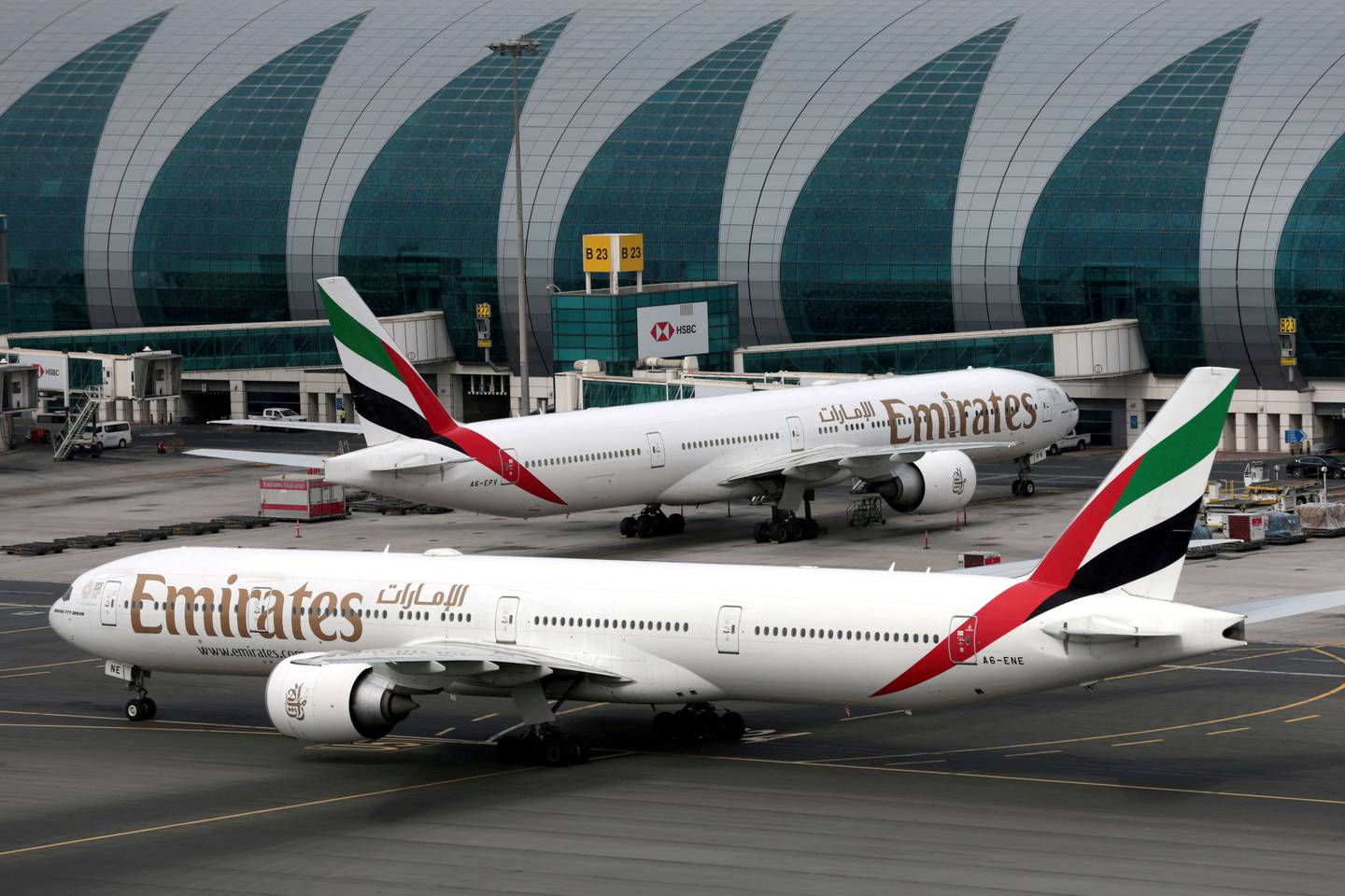Emirates' Boeing 777 will be back in Nigeria every day from December 5. Reuters
