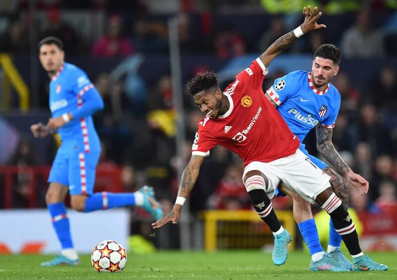 Fred 7 Replicated a famous move by Real Madrid player Redondo at Old Trafford in a bright United start. Moved around, broke up play, energetic. 
EPA