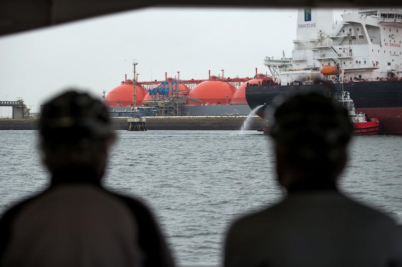 The Arctic Discoverer liquefied natural gas (LNG) tanker, operated by K Line LNG Shipping UK Ltd., sits moored at the Gate LNG terminal in the Port of Rotterdam in Rotterdam, Netherlands, on Thursday, June 8, 2017. Some U.S. cargoes have already reached southern European nations such as Spain, Portugal and Italy. Photographer: Jasper Juinen/Bloomberg