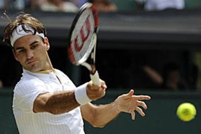 Roger Federer showed his class against Ivo Karlovic and did not face a single break point against the Croat.