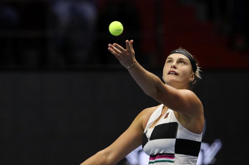 World No 9 Aryna Sabalenka reached the quarter-finals in Dubai 12 months ago as a qualifier. Reuters