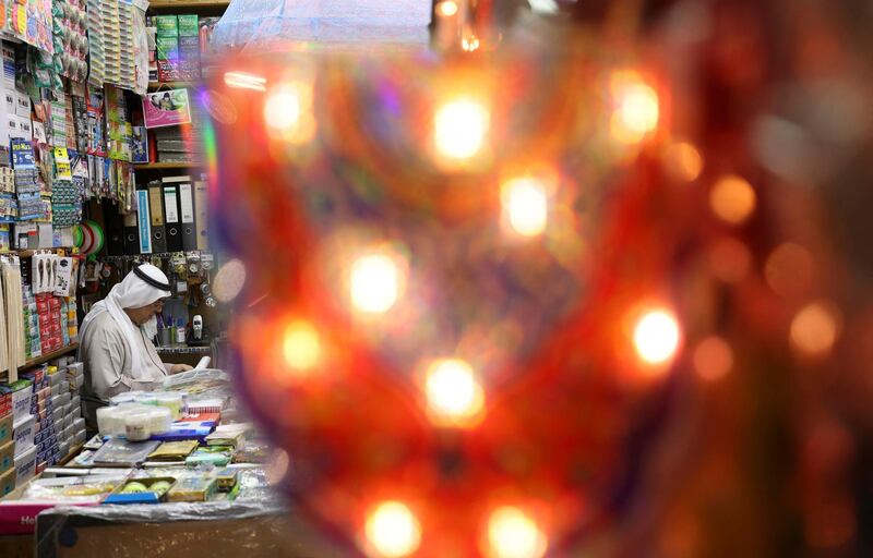 Shops enjoy the calm before busy Ramadan nights. AFP