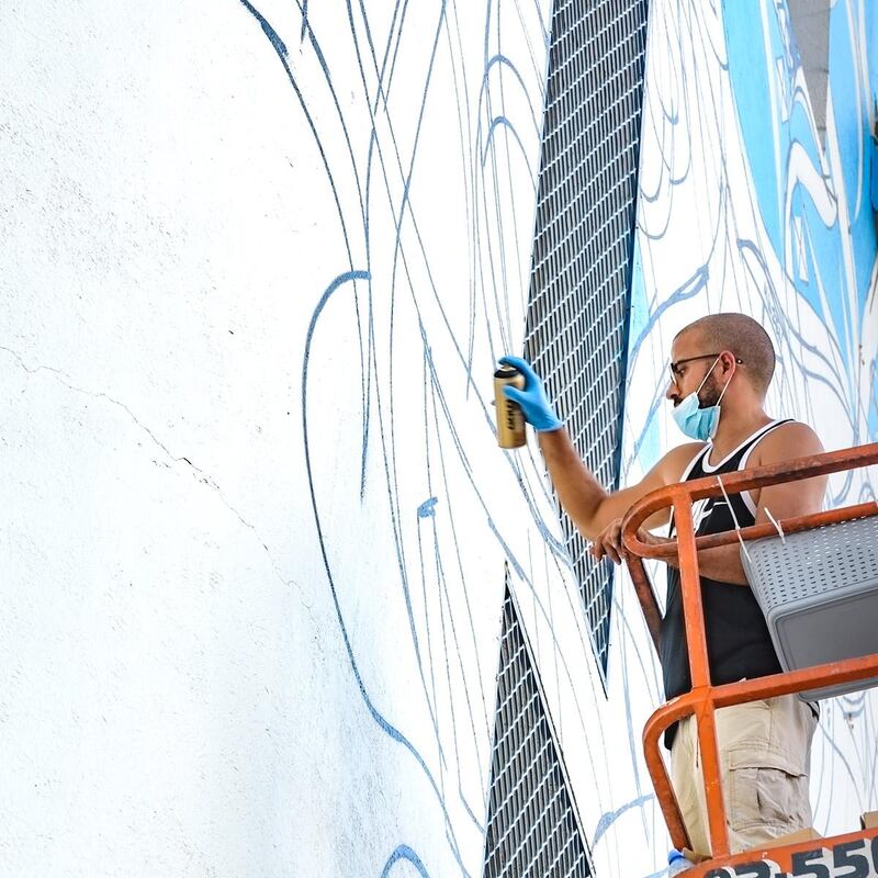 eL Seed brings his reinvention of Arabic calligraphy to Ajman. Courtesy Christina Dimitrova