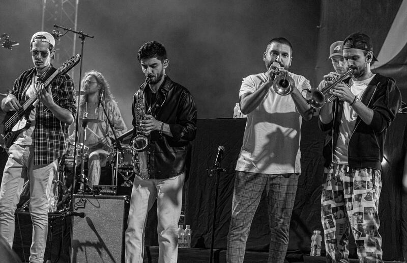 Ibrahim Maalouf and his band performing at the Jazzablanca Festival. Photo: Sife Elamine