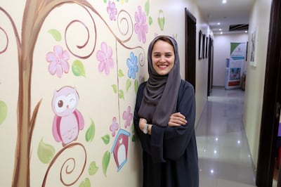 Fujairah, United Arab Emirates - April 5th, 2018: Centre manager Tamara Tagliapietra, at the Dimensions Centre which helps kids with special needs. Thursday, April 5th, 2018 at Dimensions Centre, Fujairah. Chris Whiteoak / The National