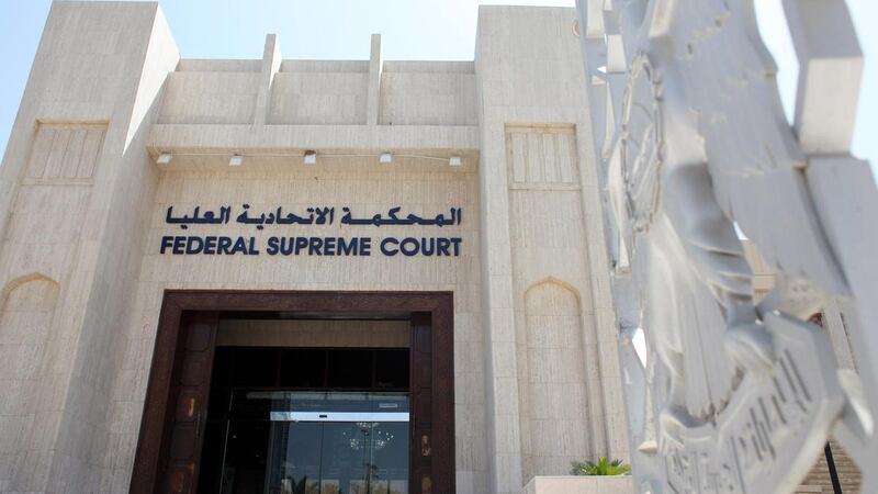 The Federal Supreme Court building in Abu Dhabi. Rich-Joseph Facun / The National