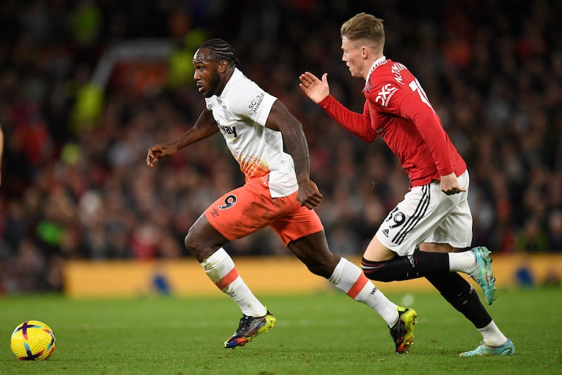 Michail Antonio (Scamacca 57’) – 7. Bullied Martinez to steal back possession and played a lovely one-two before the chance opened up for Dawson, but the latter couldn’t provide a Hollywood finish. Stung the fingertips of de Gea with a piledriver from distance. AFP