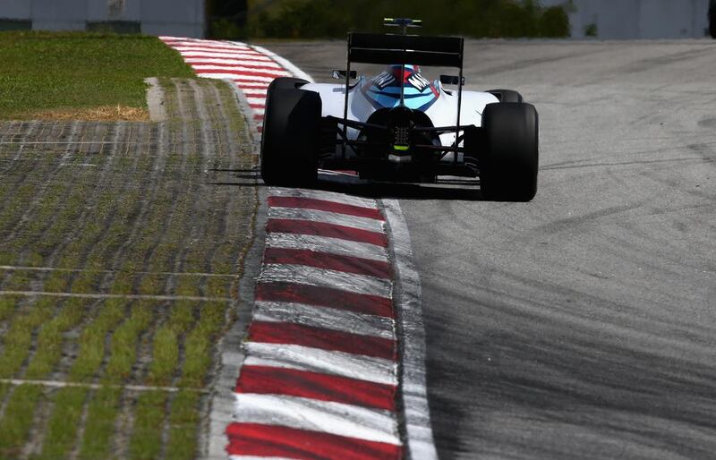Williams driver Valtteri Bottas drives during the Malaysia Grand Prix. Clive Mason / Getty Images