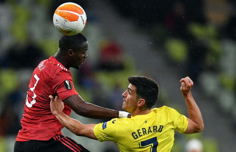 Eric Bailly 6 - Injury to Maguire meant he started against his former club. Clumsy at times – and was booked in 82nd minute as he conceded a needless foul. Found it difficult to deal with Villarreal’s two deep number 10s, but excellent interception to 94th minute attack. Then careless after 111 minutes, losing the ball. EPA