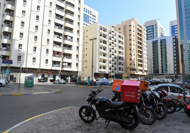 Abu Dhabi, United Arab Emirates - Old and new structures in Tourist Club Area. Khushnum Bhandari for The National