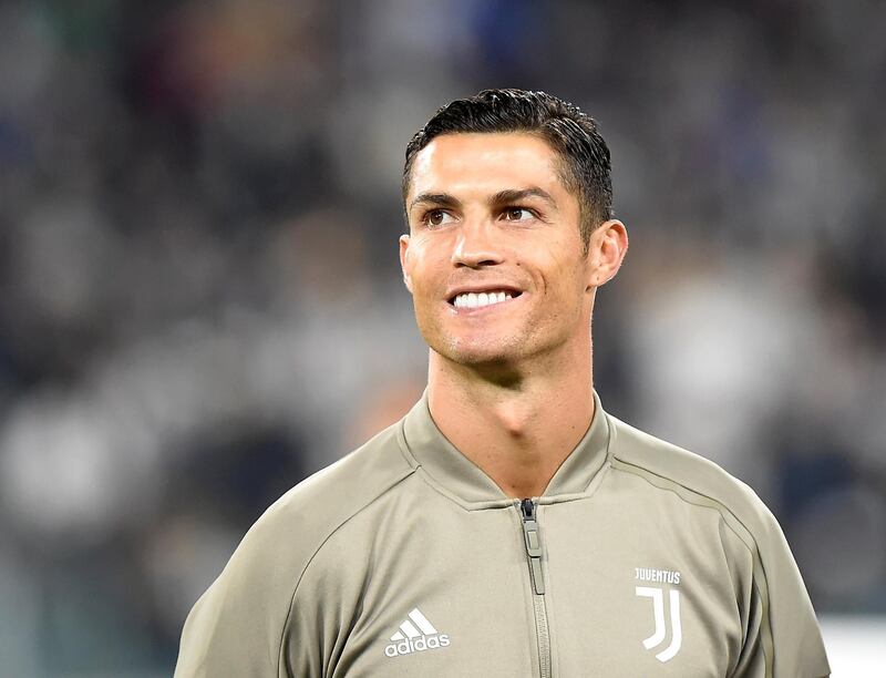 FILE PHOTO: Juventus' Cristiano Ronaldo pre-match at Allianz Stadium, Turin, Italy - September 26, 2018.      REUTERS/Massimo Pinca/File Photo