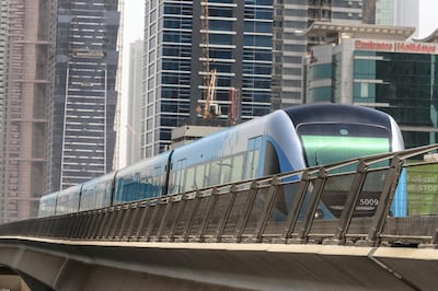 Dubai, United Arab Emirates, September 6, 2018.  Dubai Metro Anniversary.--Business Bay Metro Station area.
Victor Besa/ The National
Section:  NA
Reporter:  Nawal Irhami