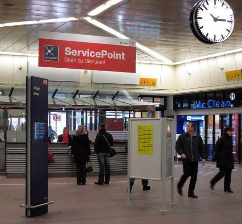 Language campaigners say the use of English in railway stations poses a threat to German culture.