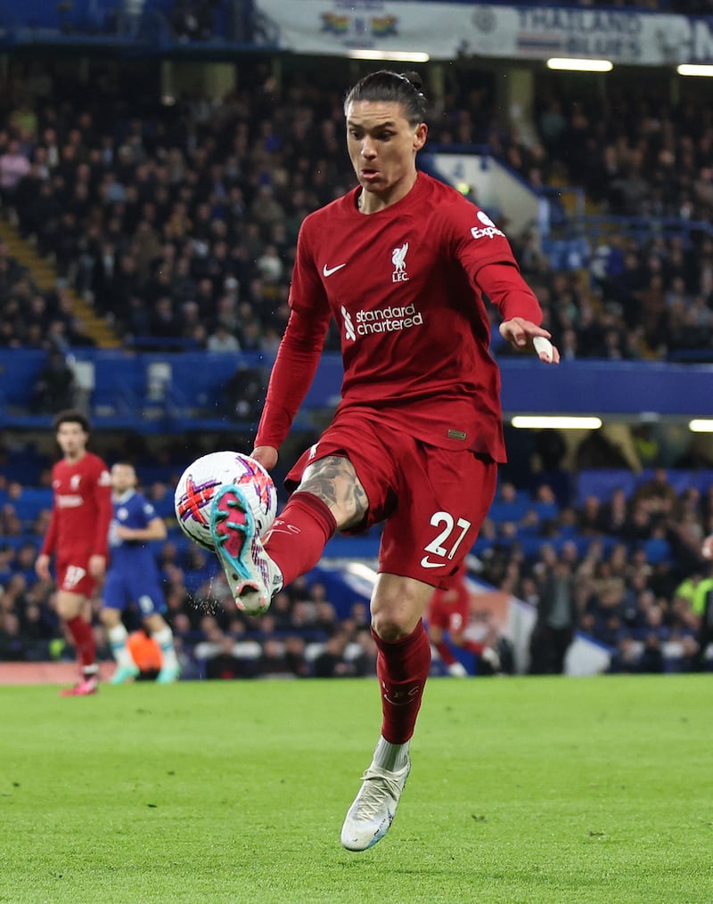 Darwin Nunez 5 - Looked bright with time on the ball, but it frequently came to nothing as he was crowded out. A strike just after the hour mark was hit too central which made it easy for Kepa to stop. Reuters