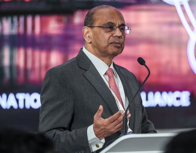 Ajay Mathur, director general of the International Solar Alliance, says small-scale projects need protection for their investments. Victor Besa / The National