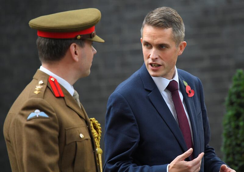 Britain's newly appointed Secretary of State for Defence Gavin Williamson in Downing Street, London, Britain, November 2, 2017. REUTERS/Toby Melville