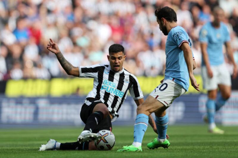 Bruno Guimaraes - 7, Was booked inside eight minutes for a cynical foul on De Bruyne but did well to ensure he could make an impact without risking a second. Was unlucky not to get more after closing Rodri down.
Getty