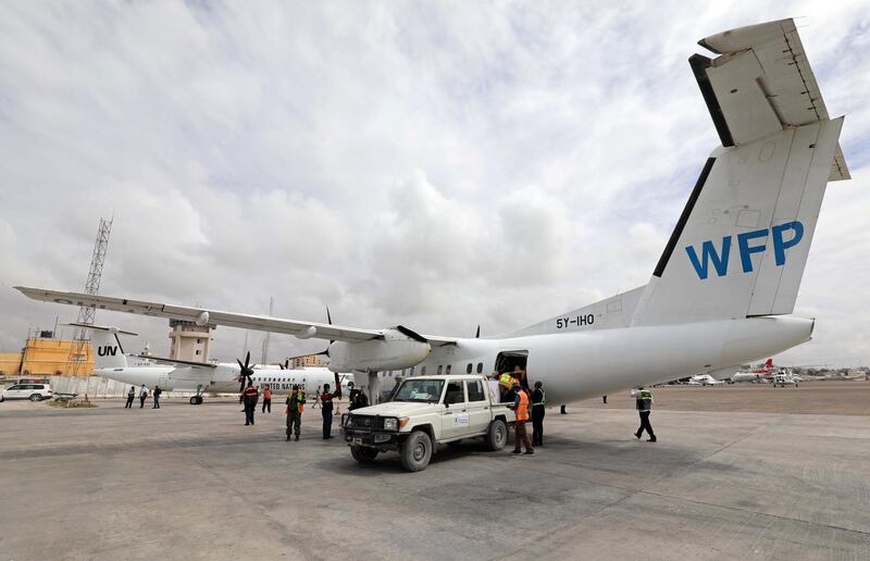 Oxford-AstraZeneca vaccines are unloaded at Aden Adde International Airport in Mogadishu, Somalia. The doses are part of the international Covax scheme against the Covid-19 coronavirus. Reuters