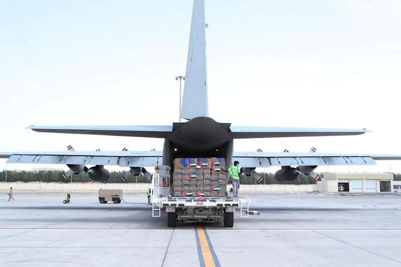 UAE aid going to Iran.