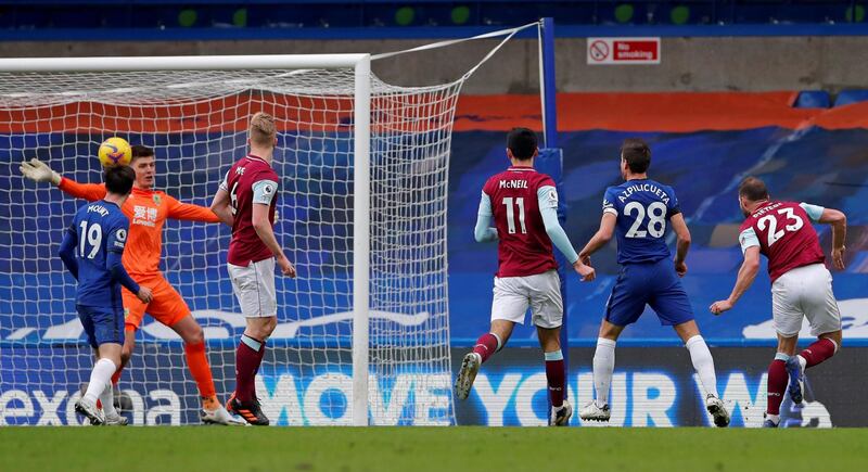 BURNLEY RATINGS: Nick Pope - 6. While not overworked, the Burnley goalkeeper made some important saves in the second half to keep the score respectable. AFP