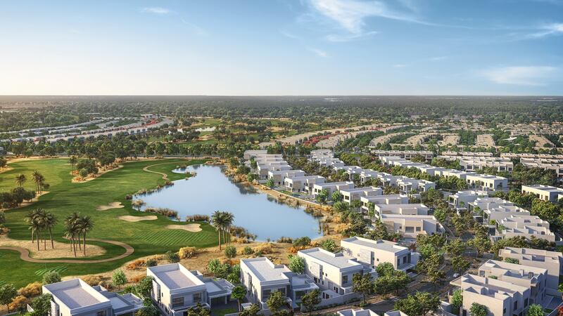 Yas Acres, The Magnolias. Aldar Properties awarded 16 contracts in 2021 to companies to develop several projects in Abu Dhabi. Photo: Aldar