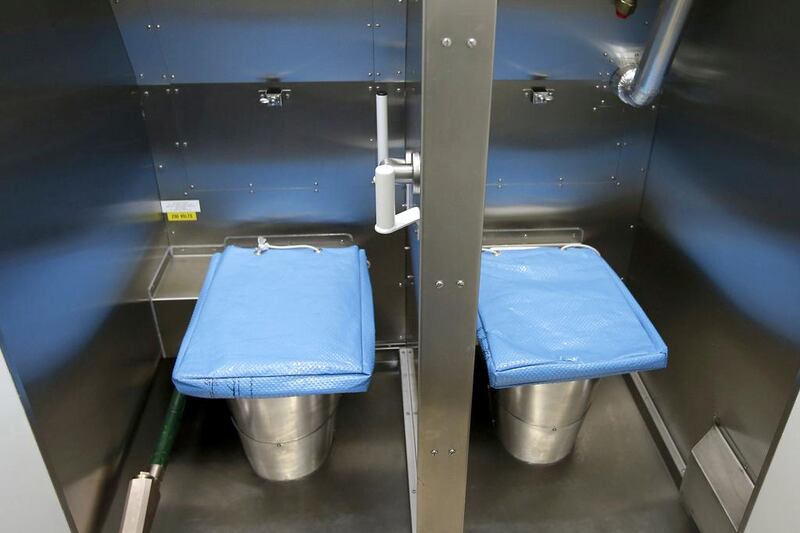 Toilets onboard HMS Artful are installed for the submarine's normal crew of 98 officers and men. Phil Noble / Reuters