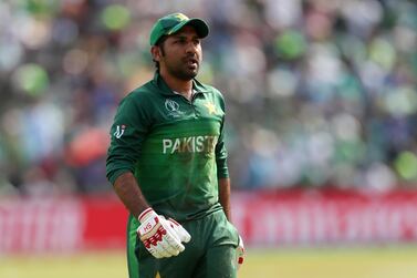 Cricket - ICC Cricket World Cup - Pakistan v Afghanistan - Headingley, Leeds, Britain - June 29, 2019 Pakistan's Sarfaraz Ahmed reacts after losing his wicket Action Images via Reuters/Lee Smith