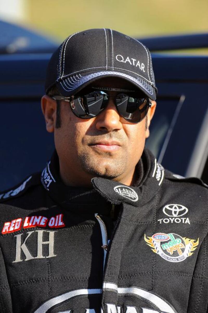 The UAE's Khalid Al Balooshi is confident he can get his Al Anabi Racing Top Fuel dragster back in Victory Lane before the season ends. Courtesy Gary Nastase

