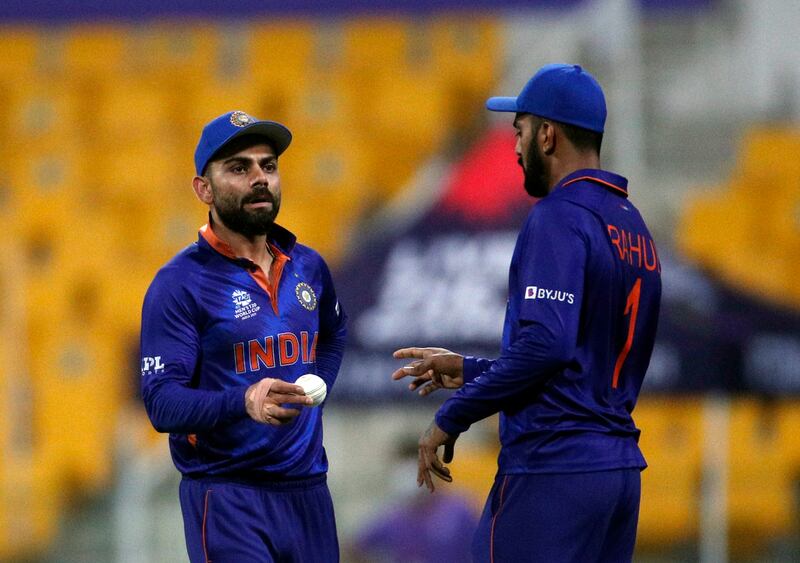 India's Virat Kohli with KL Rahul. Reuters