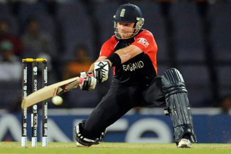 England's Ian Bell in action.