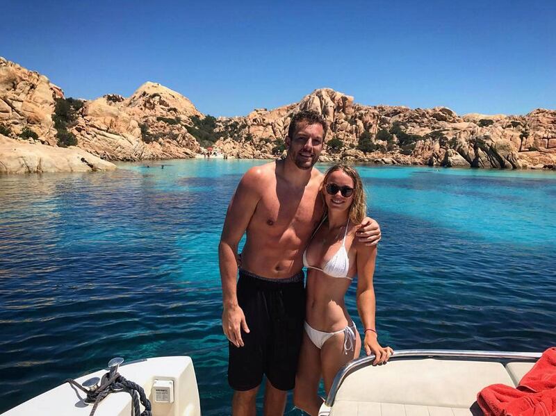 Tennis ace Caroline Wozniacki and her boyfriend, NBA star David Lee, shared this snap from an idyllic luxury yacht in Sardinia in June 2017. Instagram/ @carowozniacki